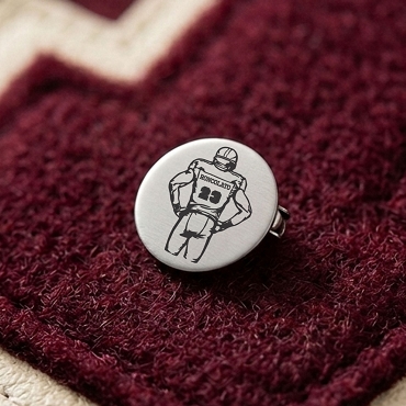Personalized Football Varsity Letter Pin Senior Gift